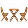 vidaXL Bistro Set 3 pcs Brown Solid acacia wood