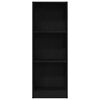 vidaXL Bookcase Black Oak 40x24x109 cm Engineered Wood