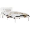 vidaXL Bed Frame with Headboard White 100 x 200 cm Solid Pine Wood