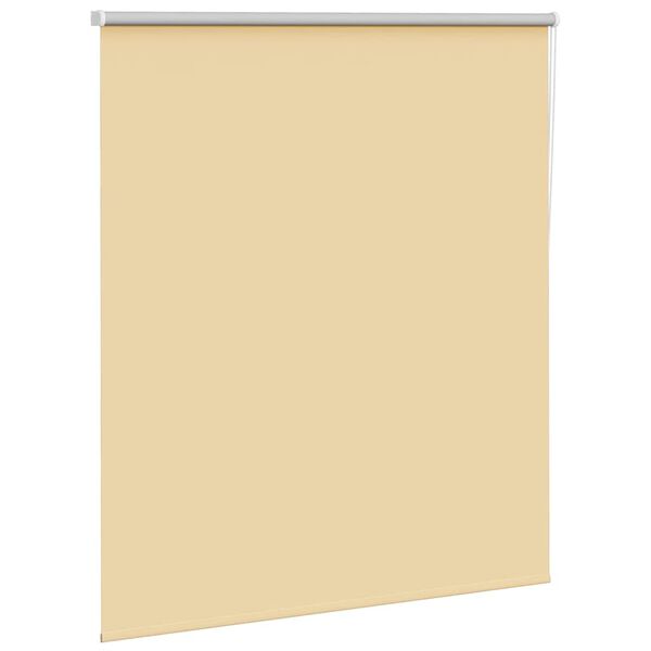 vidaXL Roller Blind Blackout Beige 135x130 cm Fabric Width 131.6 cm Polyester