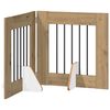 vidaXL Foldable Dog Gate with Stands 2 pcs Artisan Oak 120.5 cm
