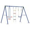 vidaXL Outdoor Swing Set Multicolour 263 x 185 x 185 cm Steel and PE