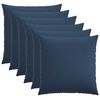 vidaXL Cushion Cover 6 pcs HEERLEN Blue 65 x 65 cm Fabric