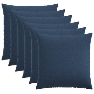 vidaXL Cushion Cover 6 pcs HEERLEN Blue 65 x 65 cm Fabric