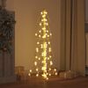 vidaXL Christmas Tree with 100 LEDs Warm White 120 cm PET