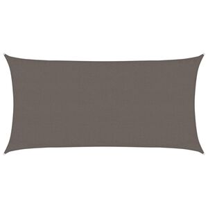 vidaXL Sunshade Sail 160 g/m&sup2; Anthracite 3x6 m HDPE