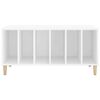 vidaXL Record Cabinet High Gloss White 100x38x48 cm Engineered Wood