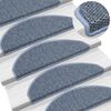 vidaXL Stair Mats Self-adhesive Sisal-Look 30 pcs 65x21x4 cm Blue