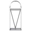 vidaXL Log Holder Light Grey 40x45x100 cm Galvanised Steel