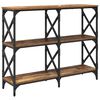 vidaXL Console Table Old Wood 100 x 28 x 80.5 cm Engineered Wood