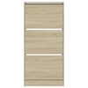 vidaXL Shoe Cabinet Sonoma Oak 60x21x125.5 cm Engineered Wood