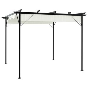 vidaXL Garden Pergola | Cream White