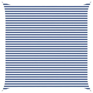 vidaXL Outdoor Sun Shade Sail Blue and White 5 x 5 m