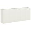vidaXL Planter White 200x40x80 cm Cold-rolled Steel