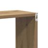 vidaXL Wall Shelf with Shelf Wall-mounted Brown Engineered Wood