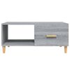 vidaXL Coffee Table Grey Sonoma 89,5x50x40 cm Engineered Wood