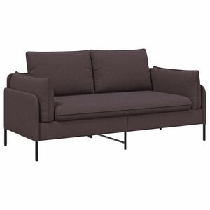 vidaXL 2-Seater Sofa Dark Brown 188 x 81 x 89 cm Fabric