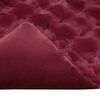 vidaXL Faux Rabbit Fur Blanket Bordeaux Red 150 x 220 cm Polyester