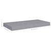 vidaXL Floating Wall Shelf Grey 50x23x3.8 cm MDF