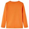 Kids' T-shirt with Long Sleeves Dark Orange 104