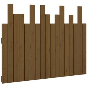 vidaXL Wall Headboard Honey Brown 108x3x80 cm Solid Wood Pine