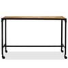 vidaXL Dining Table Solid Mango Wood and Steel 120x60x76 cm