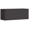 vidaXL Wall Cabinet for Garage with Gas-lift Door Black