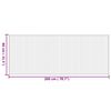 vidaXL Rug Rectangular Natural80x200 cm Bamboo