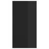 vidaXL Wall-mounted TV Cabinet High Gloss Black 37x37x72 cm Engineered Wood
