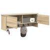 vidaXL Wall-Mounted Coat Rack with Shelf Sonoma Oak 80 x 20 x 30 cm