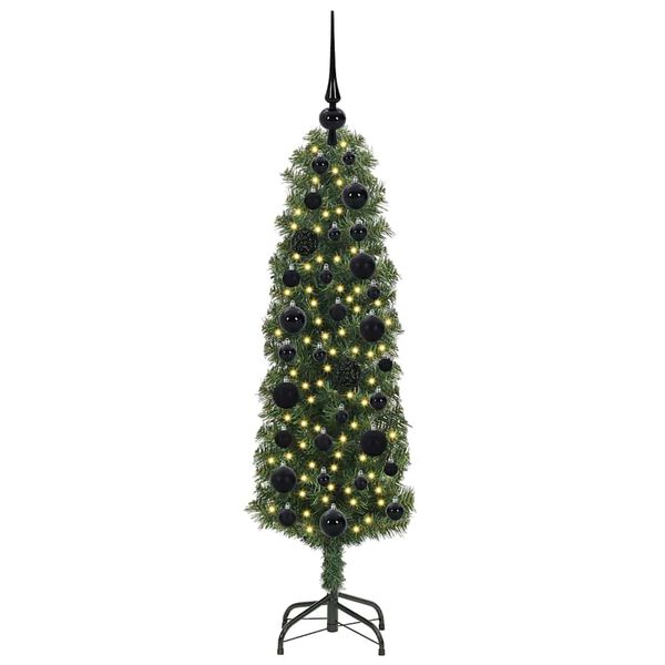 vidaXL Artificial Christmas Tree with 150 LEDs with Stand Green 120 cm