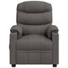 vidaXL Recliner Chair Dark Grey Fabric