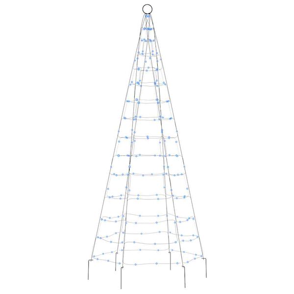 vidaXL LED Christmas Tree 200 LEDs Blue 180 cm