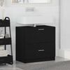vidaXL Bathroom Cabinet Black Oak 59 x 37 x 59 cm Engineered wood