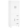 vidaXL Highboard White 69.5x34x180 cm Engineered Wood