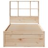 vidaXL Bed Frame without Mattress 100x200 cm Solid Wood Pine