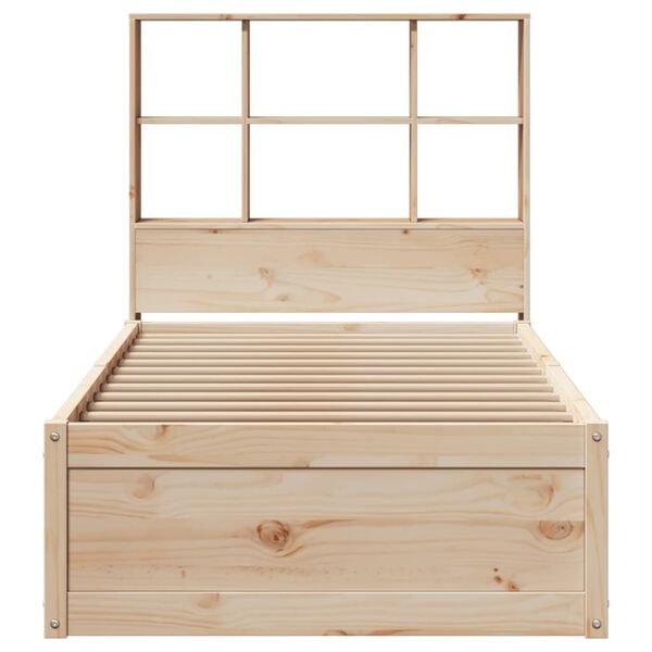 vidaXL Bed Frame without Mattress 100x200 cm Solid Wood Pine