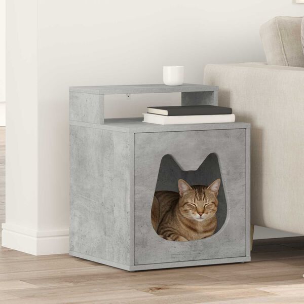 vidaXL Cat House Concerte 42.5 x 40 x 53.5 cm Engineered Wood