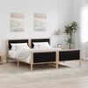 vidaXL Bed Frame with Headboard Black 180 x 200 cm Fabric