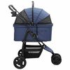 vidaXL Folding Pet Stroller Blue 78 x 54 x 101 cm 600D Oxford fabric