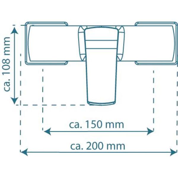 SCH&Uuml;TTE Shower Mixer STILO Chrome