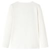 Kids' T-shirt with Long Sleeves Ecru 128