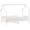 vidaXL Kids' House Bed Frame without Mattress White 90x200 cm Pine