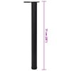 4 Height Adjustable Table Legs Black 710 mm