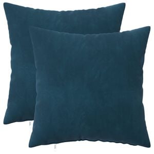 vidaXL Cushion with Pillow HEERLEN 2 pcs Blue Velvet