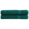 vidaXL Premium Towels SOLUND 2 pcs Green 100x200 cm 600 gsm