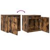 vidaXL Wall-Mounted Bedside Cabinets 2 pcs Smoked Oak 38x34x40 cm