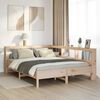 vidaXL Bookcase Bed without Mattress 150x200 cm King Size Solid Wood Pine