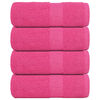 vidaXL Guest Towels "FROGN" 4 pcs Pink 30x50 cm 360 gsm