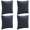 vidaXL Back Cushion PUTTEN 4 pcs 100% Polyester Dark Blue